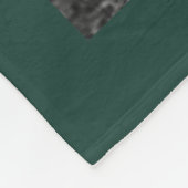 Aangepaste 11 foto Collage BLESSED Dark Green Fleece Deken (Hoek)