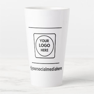 Aangepaste 17oz hoge Latte Logo Geen Min Bestellin Mok