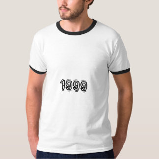 Aangepaste 1999 Jaar Voor - Achterkant $ Symbool R T-shirt