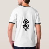 Aangepaste 1999 jaar voorzijde - Achterzijde $ Sym T-shirt (Achterkant)