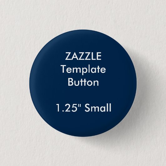 Aangepaste 1,25-inch witte Button met kleine ronde (Voorkant)
