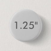 Aangepaste 1,25-inch witte Button met kleine ronde (Voorkant)