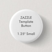 Aangepaste 1,25-inch witte Button met kleine ronde (Voorkant)
