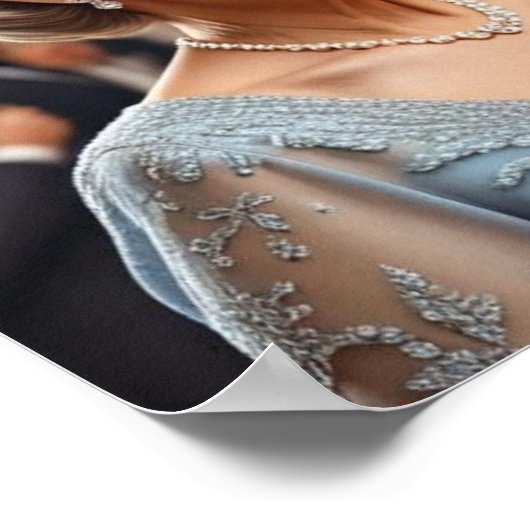 Aangepaste 1 Foto 65e bruiloft Jubileum Welkom Poster (Hoek)