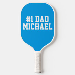 Aangepaste #1 Pap Vaderdag Blue White Pickleball Paddle