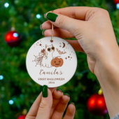 Aangepaste 1e Halloween Gift, Gepersonaliseerde Ha Keramisch Ornament