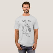 Aangepaste 1e Vaderdag matching T-shirt (Voorkant volledig)