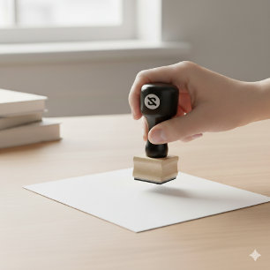 Aangepaste 1x1 Inch Houtstempel Ontworpen voor Uw Rubberstempel