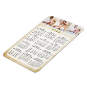 Aangepaste 2020 Photo Magnetic Fridge Calendar Magneet (Linkerzijde)