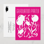 Aangepaste 2025 afstudeerfeest uitnodiging briefka (Voorkant / Achterkant)