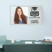 Aangepaste 2025 Afstuderen foto Attorney Law Schoo Spandoek (Beurs)
