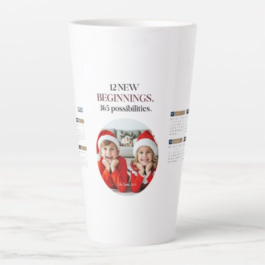 Aangepaste 2025 Kalender Koffie Mok (Voorkant)