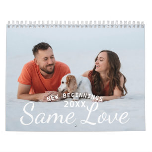 Aangepaste 2026 moderne koppel foto kalender