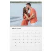 Aangepaste 2026 moderne koppel foto kalender (Feb 2027)