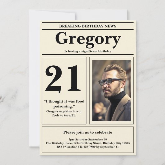 Aangepaste 21e verjaardag Grappig citaat Retro Kra Kaart (Voorkant)