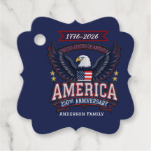 Aangepaste 250ste verjaardag Amerika Adelaar Favor