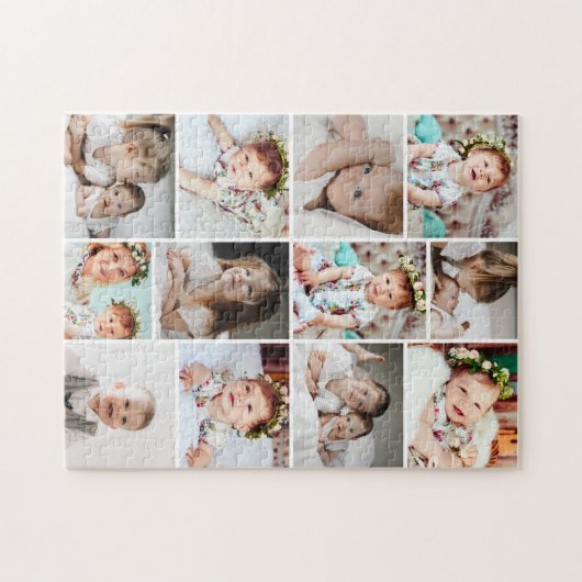 Aangepaste 252 Stuk Multi Photo Collage Legpuzzel (Horizontaal)