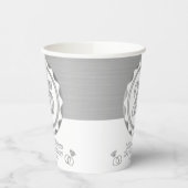 Aangepaste 25e Golden Jubileum of verjaardag, enz. Papieren Bekers (Links)