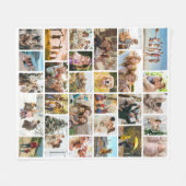 Aangepaste 28 foto collage fleece deken (Voorkant (Horizontaal))
