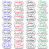 (Aangepaste 28 Labels) Creëer Uw eigen script Voll Sticker (Voorkant)