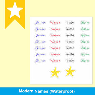 (Aangepaste 28 labels) Maak uw eigen scriptnaam Sticker