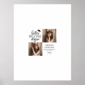 Aangepaste 2 foto-Afstuderen handtekening Poster (Voorkant)