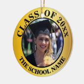 Aangepaste 2 foto-Afstuderen van 2023 Keramisch Ornament (Links)