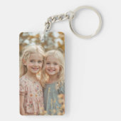 Aangepaste 2 foto Dubbelzijdige Acryl Sleutelhange Sleutelhanger (achterkant)
