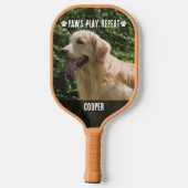 Aangepaste 2 Foto Huisdier Hond Pickleball Paddle (Achterkant)