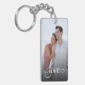 Aangepaste 2 Foto Liefde Acryl Sleutelhanger (Voorkant Links)