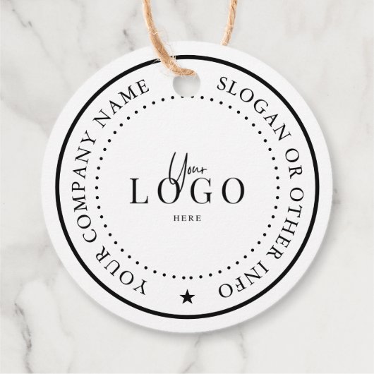 Aangepaste 2-inch Kraft-ronde Bedankjes Labels (Achterkant)