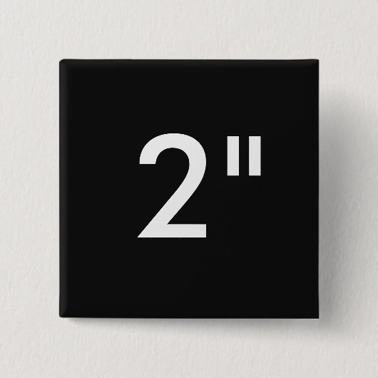 Aangepaste 2-inch vierkante inktbadge Blanco Sjabl Button 5,1 Cm (Voorkant)