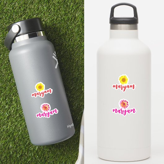 Aangepaste 2 Namen, Fles Decal Label voor Meisjes