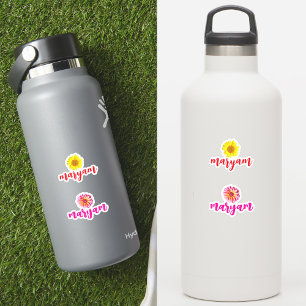 Aangepaste 2 namen, fles sticker label voor meisje