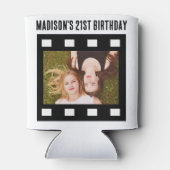 Aangepaste 2 x Fotofilm Reel 21st Age Verjaardag Blikjeskoeler (Achterkant)