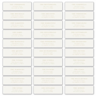 Aangepaste 30 x individuele bewerkbare adressticke sticker