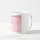 Aangepaste 30e verjaardag Design Mok - Roze (Voorkant rechts)