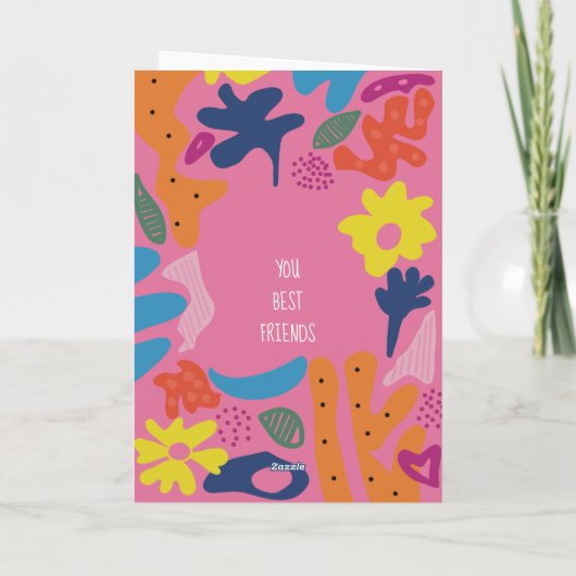 aangepaste 30e verjaardag roze moderne kleurrijke bedankkaart (Achterkant)