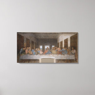 Aangepaste 32x16 Leonardo's Da Vinci Laatste Avond Canvas Afdruk