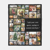 Aangepaste 36 fotocollage met offerte fleece deken (Voorkant)