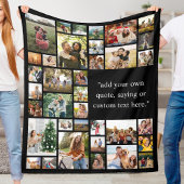 Aangepaste 36 fotocollage met offerte fleece deken