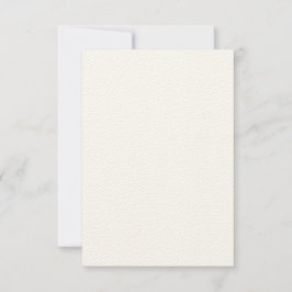 Aangepaste 3,5 inch x 5 inch Rustic Felt Ecru Invi Kaart