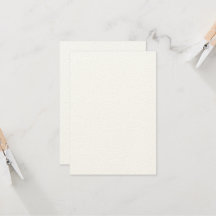 Aangepaste 3,5 inch x 5 inch Rustic Felt Ecru Invi