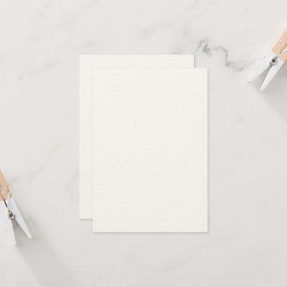 Aangepaste 3,5 inch x 5 inch Rustic Felt Ecru Invi Kaart