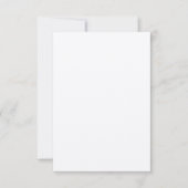 Aangepaste 3,5 inch x 5 inch Rustic Felt Ecru Invi Kaart (Voorkant)