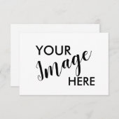 Aangepaste 3,5 x 5 inch horizontale kaart met enve (Voorkant / Achterkant)