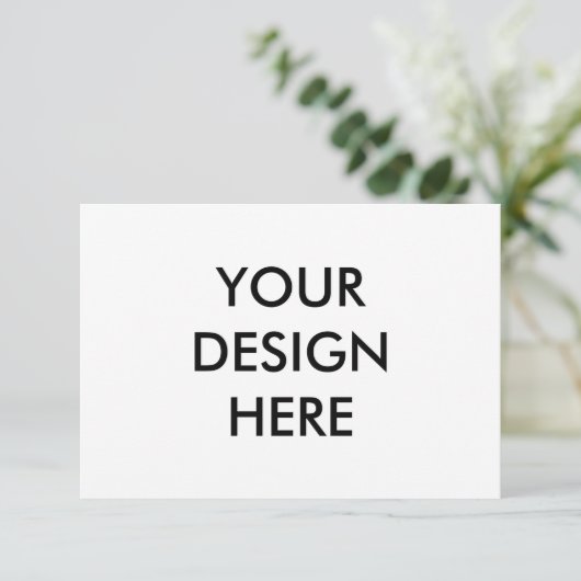 Aangepaste 3.5x5" Horizontale Responsekaart Afdruk Bedankkaart (Staand voorkant)