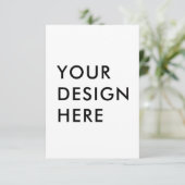 Aangepaste 3,5x5" verticale respons Kaart afdrukke (Staand voorkant)