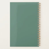Aangepaste 3-foto gepersonaliseerde Eucalyptusgroe Planner (Achterkant)