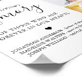 Aangepaste 3 Foto Hemel Herdenking Trouw Herdenkin Poster (Hoek)